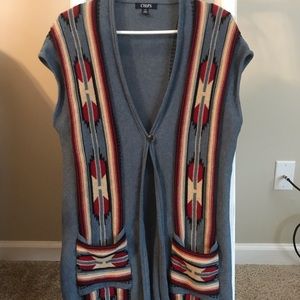 Long sweater vest
